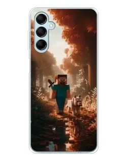 Чохол для Samsung Galaxy M16 з картинкою «Стів у лісі» Чохол для Samsung Galaxy M16 з картинкою «Стів у лісі»