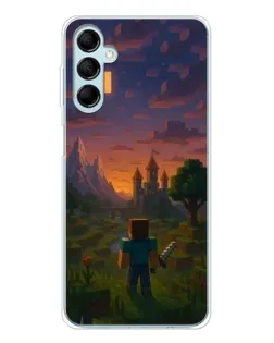 Чохол для Samsung Galaxy M16 з картинкою «Стів біля вежі» Чохол для Samsung Galaxy M16 з картинкою «Стів біля вежі»