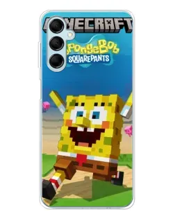 Чохол для Samsung Galaxy M16 з картинкою «Губка Боб Minecraft» Чохол для Samsung Galaxy M16 з картинкою «Губка Боб Minecraft»