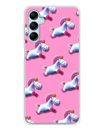 Чехол для Samsung Galaxy M16 с картинкой «Единороги на розовом»