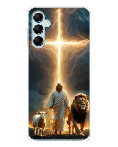 Чехол для Samsung Galaxy M16 с картинкой «Лев Иуды и Свет» Чехол для Samsung Galaxy M16 с картинкой «Лев Иуды и Свет»