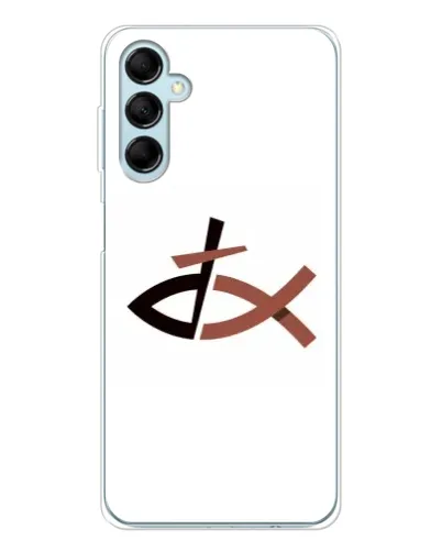 Чехол для Samsung Galaxy M16 с картинкой «Рыба и крест» Чехол для Samsung Galaxy M16 с картинкой «Рыба и крест»