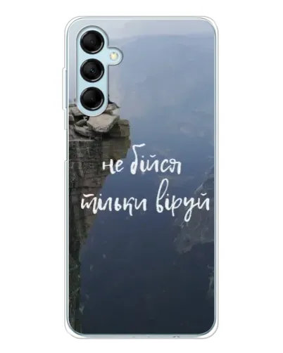 Чехол для Samsung Galaxy M16 с картинкой «Вера над пропастью» Чехол для Samsung Galaxy M16 с картинкой «Вера над пропастью»