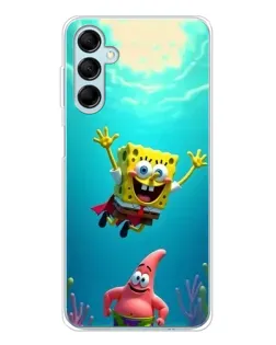 Чехол для Samsung Galaxy M16 с картинкой «Спанч Боб под водой»