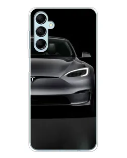 Чехол для Samsung Galaxy M16 с картинкой «Tesla Model S Look»