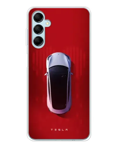 Чехол для Samsung Galaxy M16 с картинкой «Tesla Top View»