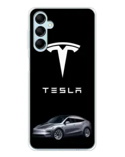 Чехол для Samsung Galaxy M16 с картинкой «Tesla Model Y» Чехол для Samsung Galaxy M16 с картинкой «Tesla Model Y»