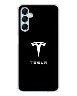 Чехол для Samsung Galaxy M16 с картинкой «Tesla White Logo» Чехол для Samsung Galaxy M16 с картинкой «Tesla White Logo»