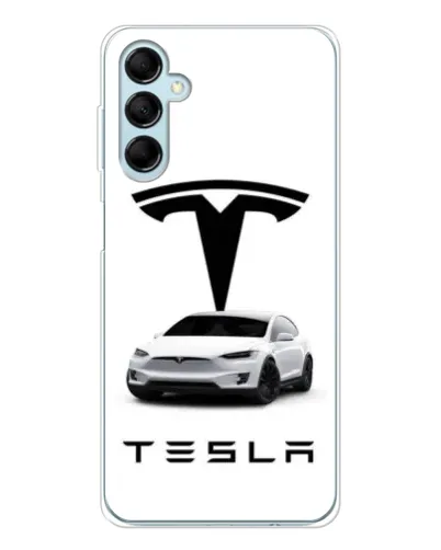Чехол для Samsung Galaxy M16 с картинкой «Tesla White Style»