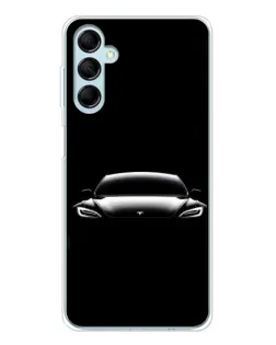 Чехол для Samsung Galaxy M16 с картинкой «Фары Tesla Night» Чехол для Samsung Galaxy M16 с картинкой «Фары Tesla Night»