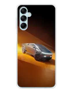 Чехол для Samsung Galaxy M16 с картинкой «Cybertruck в пустыне» Чехол для Samsung Galaxy M16 с картинкой «Cybertruck в пустыне»