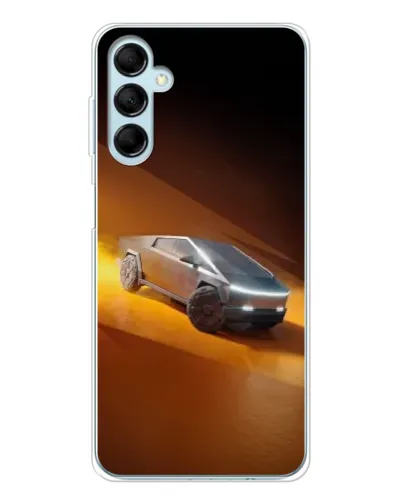 Чехол для Samsung Galaxy M16 с картинкой «Cybertruck в пустыне»