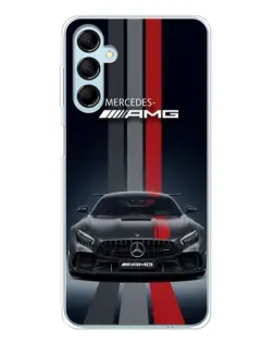 Чехол для Samsung Galaxy M16 с картинкой «Mercedes — белый карбон»