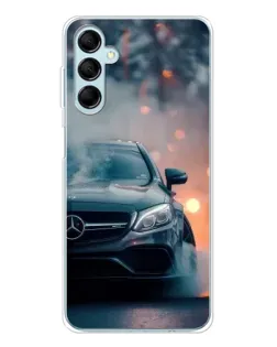 Чехол для Samsung Galaxy M16 с картинкой «Mercedes — ночной город»