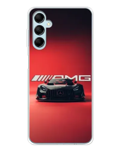 Чехол для Samsung Galaxy M16 с картинкой «Mercedes AMG — красная линия» Чехол для Samsung Galaxy M16 с картинкой «Mercedes AMG — красная линия»
