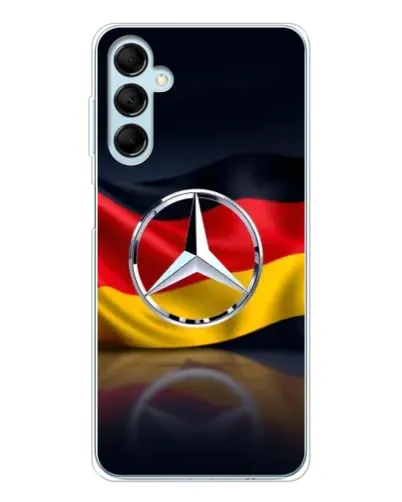 Чехол для Samsung Galaxy M16 с картинкой «Mercedes — флаг Германии» Чехол для Samsung Galaxy M16 с картинкой «Mercedes — флаг Германии»