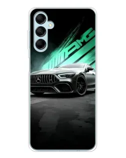 Чехол для Samsung Galaxy M16 с картинкой «Темный Mercedes AMG»