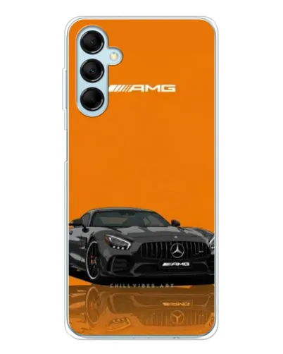 Чехол для Samsung Galaxy M16 с картинкой «Оранжевый Mercedes AMG» Чехол для Samsung Galaxy M16 с картинкой «Оранжевый Mercedes AMG»