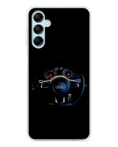 Чехол для Samsung Galaxy M16 с картинкой «Салон Audi — руль»