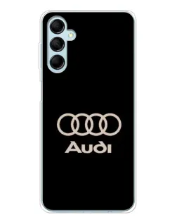 Чохол для Samsung Galaxy M16 з картинкою «Audi — золотий логотип»