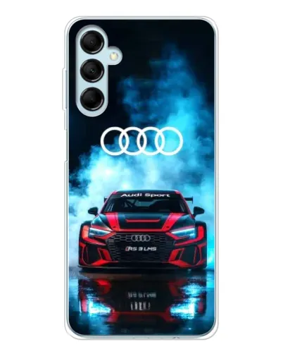 Чехол для Samsung Galaxy M16 с картинкой «Audi Sport — неон»