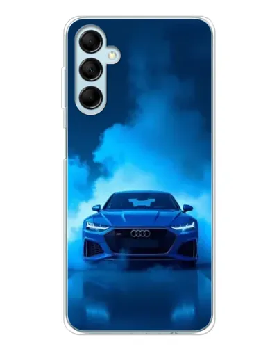 Чехол для Samsung Galaxy M16 с картинкой «Audi — голубая энергия»