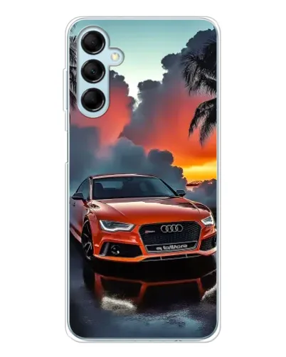 Чехол для Samsung Galaxy M16 с картинкой «Audi — закат»
