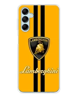Чехол для Samsung Galaxy M16 с картинкой «Lamborghini Stripe желтый»
