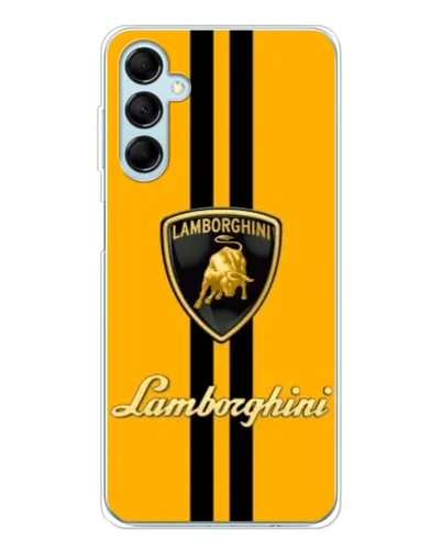 Чехол для Samsung Galaxy M16 с картинкой «Lamborghini Stripe желтый»