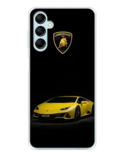 Чехол для Samsung Galaxy M16 с картинкой «Lamborghini желтый акцент»