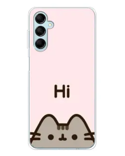 Чохол для Samsung Galaxy M16 з картинкою «Пушин каже Hi» Чохол для Samsung Galaxy M16 з картинкою «Пушин каже Hi»