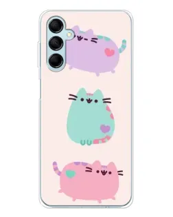 Чохол для Samsung Galaxy M16 з картинкою «Pusheen тріо» Чохол для Samsung Galaxy M16 з картинкою «Pusheen тріо»