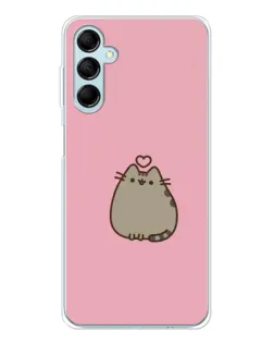Чохол для Samsung Galaxy M16 з картинкою «Pusheen серце» Чохол для Samsung Galaxy M16 з картинкою «Pusheen серце»
