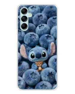 Чехол для Samsung Galaxy M16 с картинкой «Стич и голубика» Чехол для Samsung Galaxy M16 с картинкой «Стич и голубика»