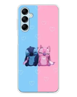 Чехол для Samsung Galaxy M16 с картинкой «Stitch и Angel Love» Чехол для Samsung Galaxy M16 с картинкой «Stitch и Angel Love»