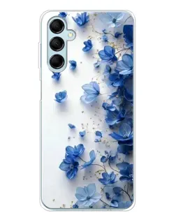 Чохол для Samsung Galaxy M16 з картинкою «Блакитний квітковий каскад» Чохол для Samsung Galaxy M16 з картинкою «Блакитний квітковий каскад»