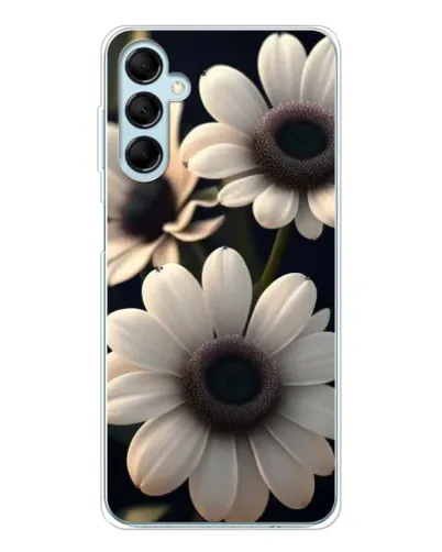 Чехол для Samsung Galaxy M16 с картинкой «Белые маргаритки макро»