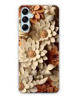 Чохол для Samsung Galaxy M16 з картинкою «Бежевий флористичний декор» Чохол для Samsung Galaxy M16 з картинкою «Бежевий флористичний декор»
