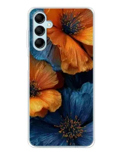 Чохол для Samsung Galaxy M16 з картинкою «Яскрава синьо-помаранчева флора» Чохол для Samsung Galaxy M16 з картинкою «Яскрава синьо-помаранчева флора»