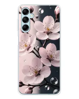 Чохол для Samsung Galaxy M16 з картинкою «Ніжня сакура та краплі» Чохол для Samsung Galaxy M16 з картинкою «Ніжня сакура та краплі»