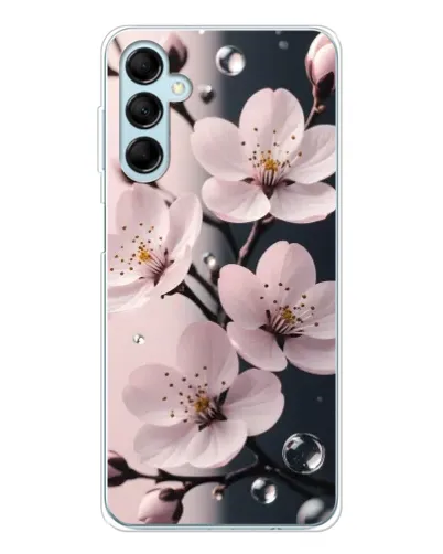 Чехол для Samsung Galaxy M16 с картинкой «Нежная сакура и капли» Чехол для Samsung Galaxy M16 с картинкой «Нежная сакура и капли»