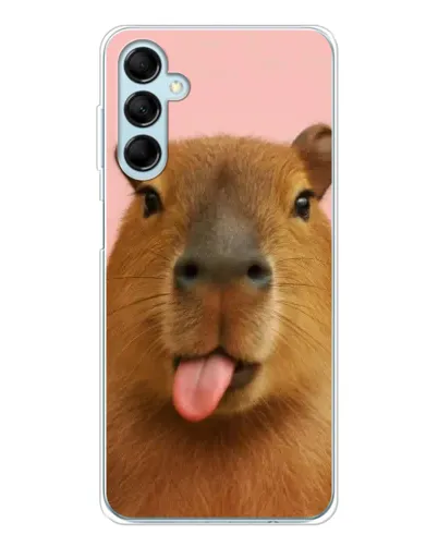 Чехол для Samsung Galaxy M16 с картинкой «Капибара с языком» Чехол для Samsung Galaxy M16 с картинкой «Капибара с языком»