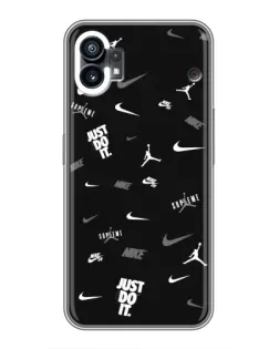 Чохол для Samsung Galaxy M17e з картинкою «Nike Black Pattern» Чохол для Samsung Galaxy M17e з картинкою «Nike Black Pattern»