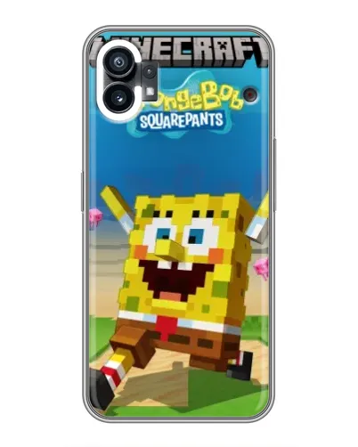 Чехол для Samsung Galaxy M17e с картинкой «Губка Боб Minecraft» Чехол для Samsung Galaxy M17e с картинкой «Губка Боб Minecraft»