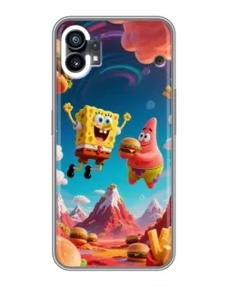 Чехол для Samsung Galaxy M17e с картинкой «Космический фастфуд»
