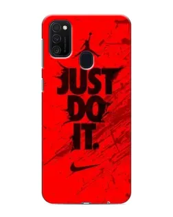 Чехол для Samsung Galaxy M21 с картинкой «Nike Just Do It»