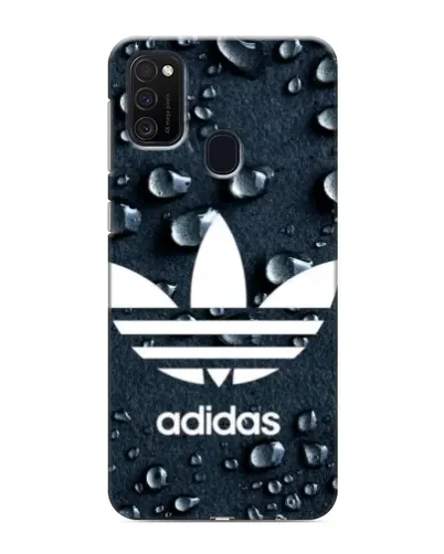 Чехол для Samsung Galaxy M21 с картинкой «Adidas Trefoil Blue»