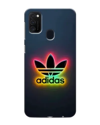 Чехол для Samsung Galaxy M21 с картинкой «Неоновый Adidas»