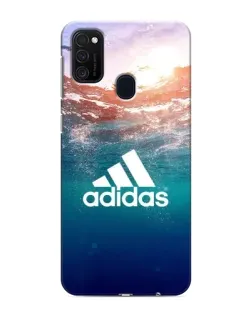 Чехол для Samsung Galaxy M21 с картинкой «Океанская глубина адидас»