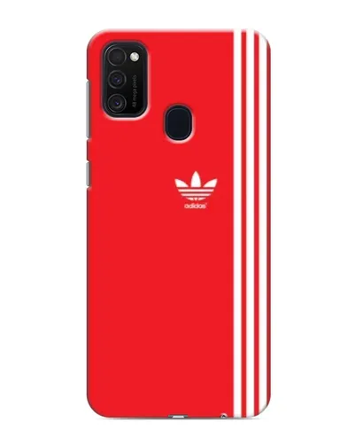 Чехол для Samsung Galaxy M21 с картинкой «Красный минимализм Adidas»
